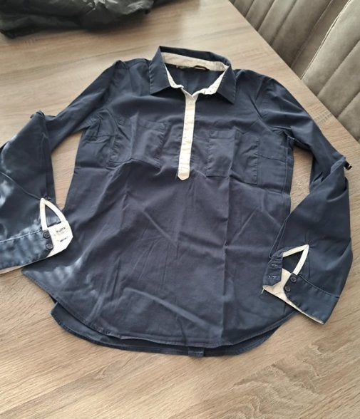 Zara donkerblauw bloesje Medium, Maat 38/40 (M), Blauw, Zara, Ophalen of Verzenden