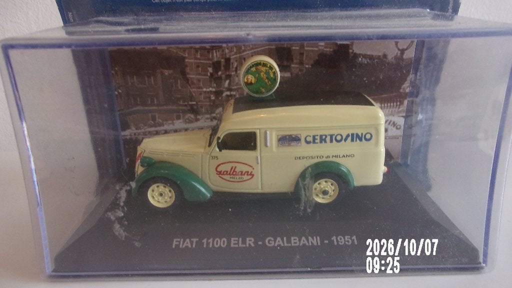 FIAT 1100 ELR "GALBANI" 1951.NEUVE,IXO 1/43 VITRINE SCELLEE, Hobby & Loisirs créatifs, Enlèvement ou Envoi, Neuf, Voiture, Autres marques