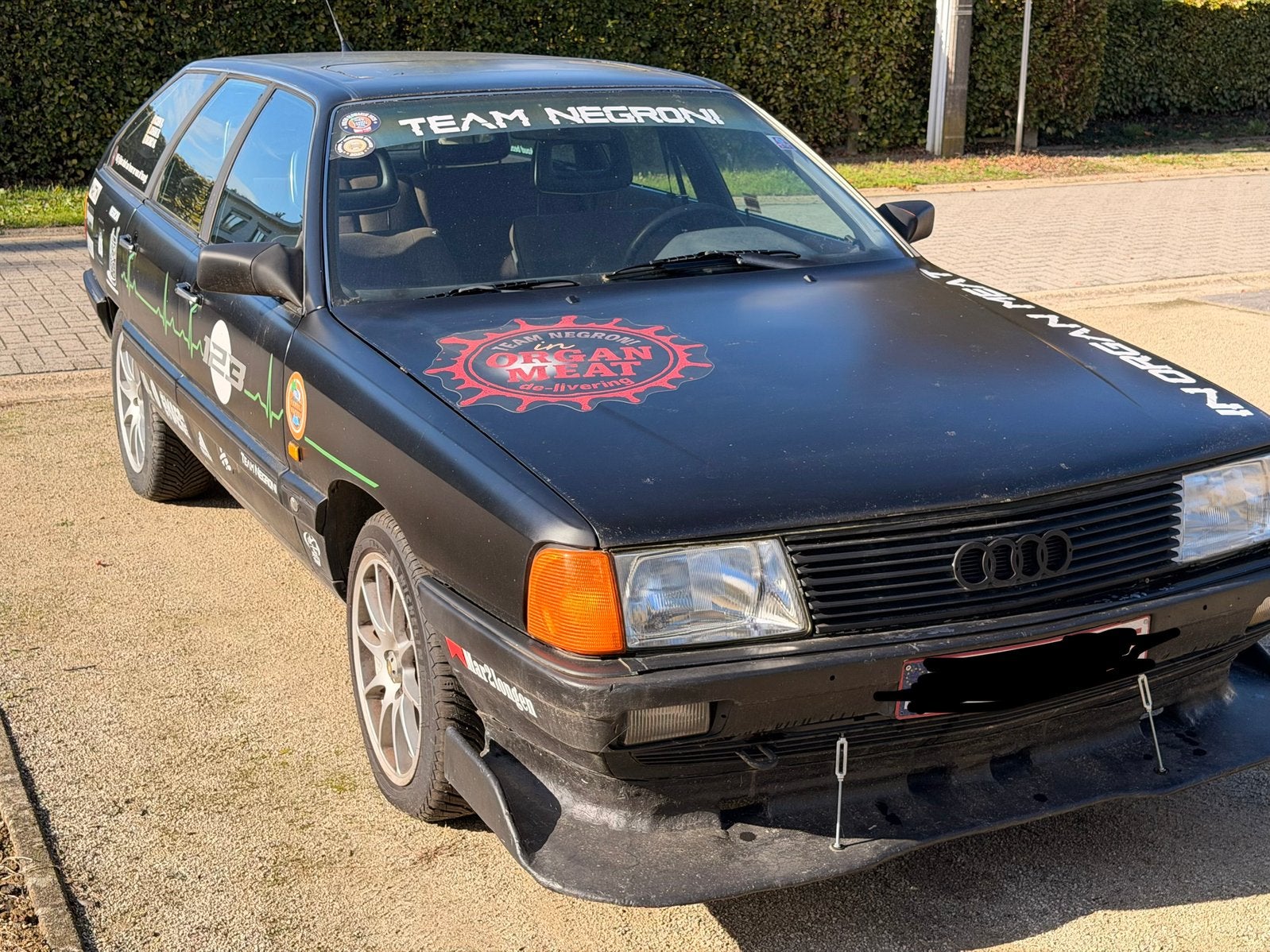 Audi 100 C3 AVANT, Auto's, Stof, Zwart, Bruin, 5 deurs