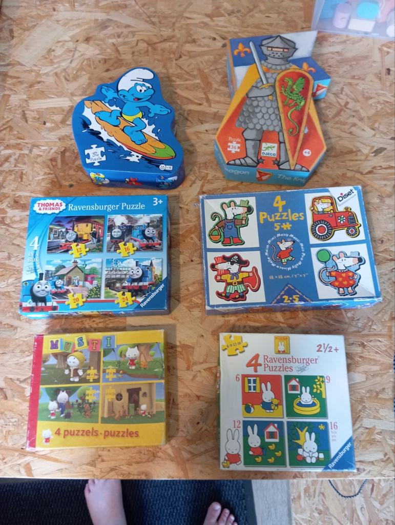 Puzzels tot en met 1-4, Ophalen, Gebruikt, Puzzel en Educatief, Vanaf 3 jaar