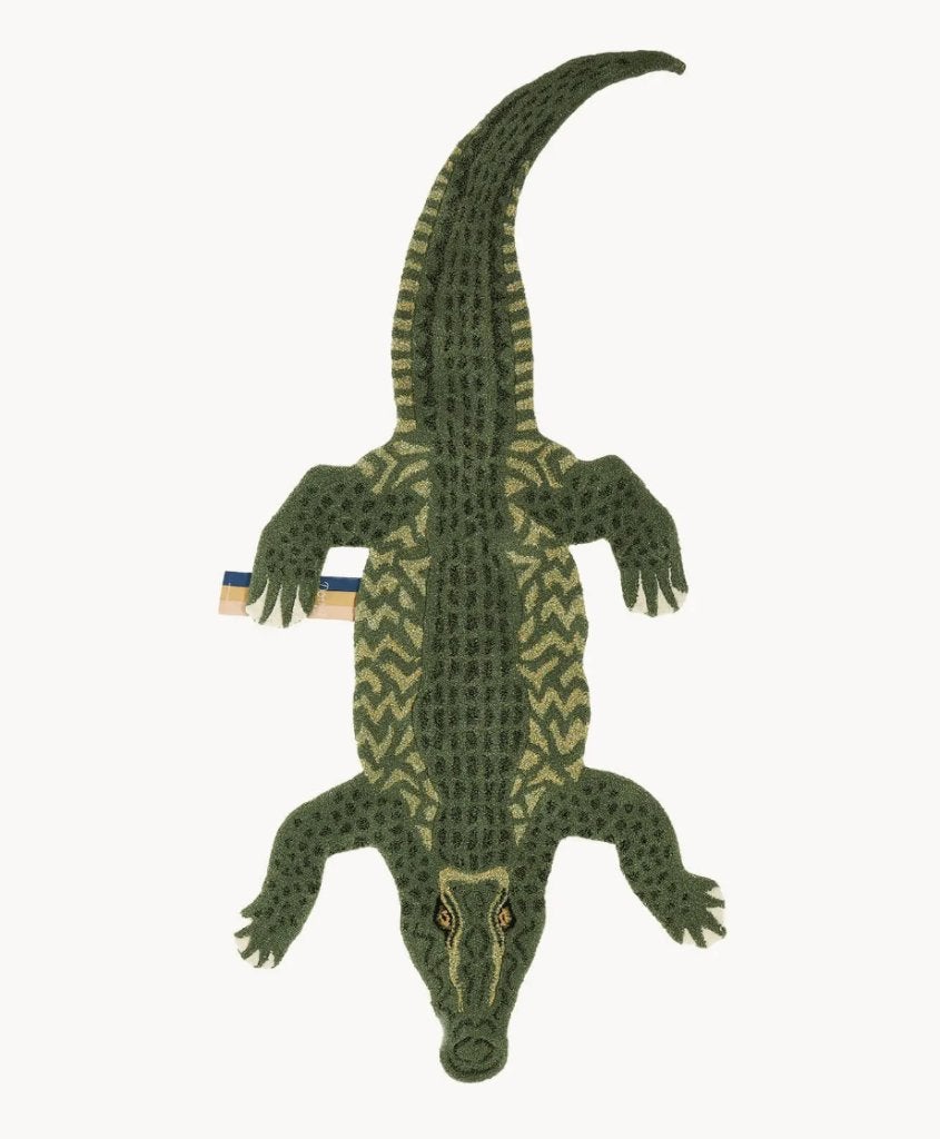 Doing Goods tapijt babykamer Krokodil, Tapis ou Coussin, Autres marques, Fait main, Comme neuf
