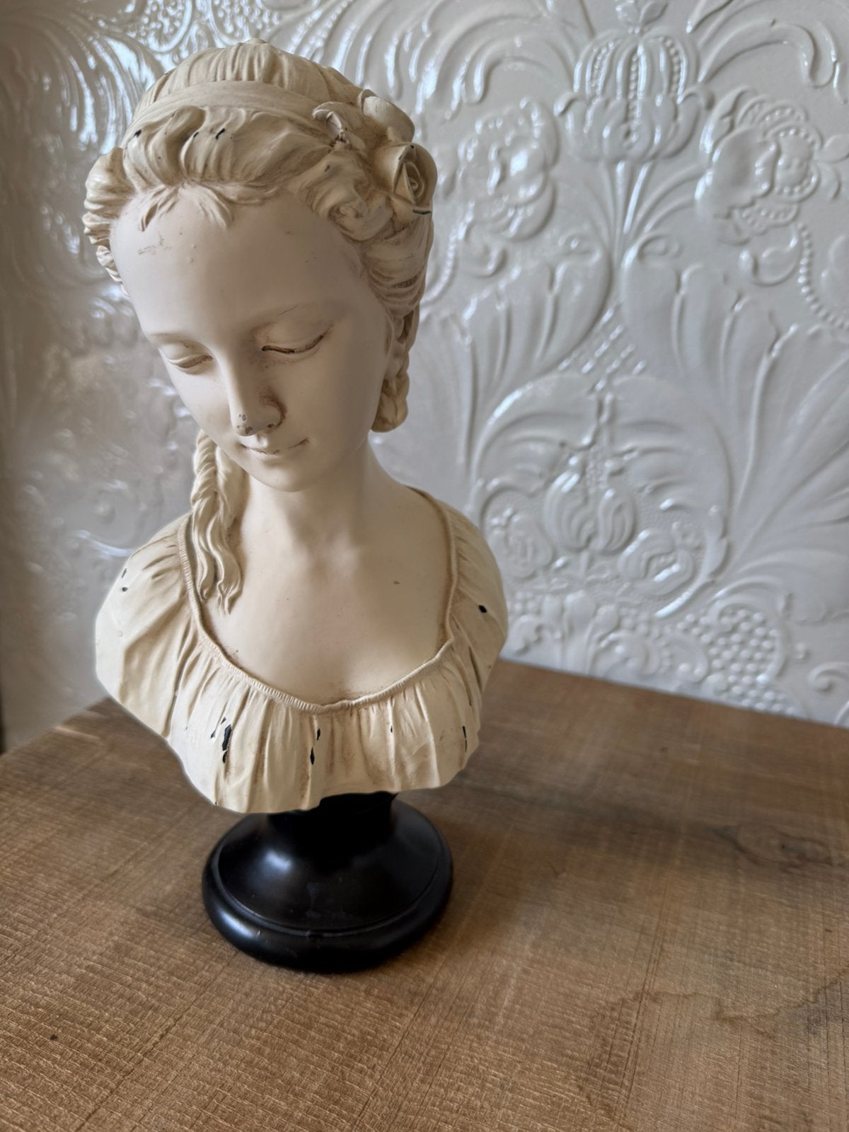 Vintage buste, Antiquités & Art, Enlèvement, Plastique, Buste