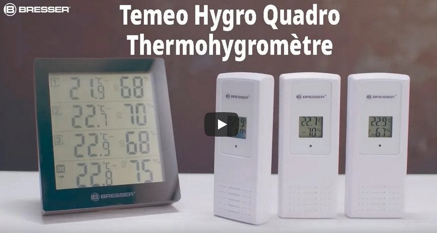 Bresser Temeo Hygro Quadro Hygrometer-thermometer, Ophalen, Gebruikt, Binnenthermometer
