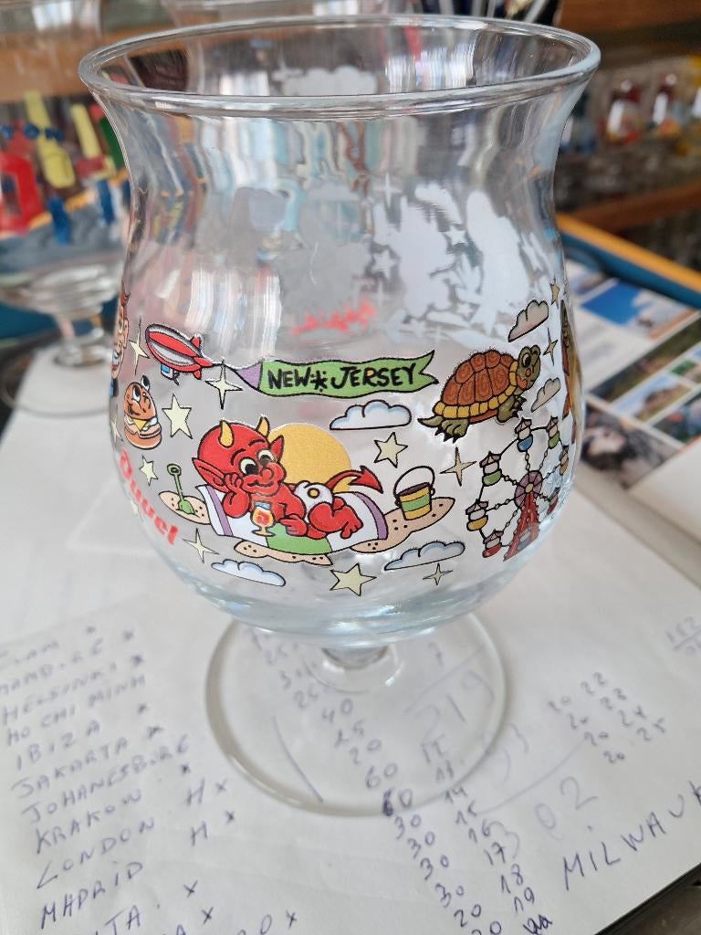 Duvel glas New Jersey, Ophalen of Verzenden, Nieuw