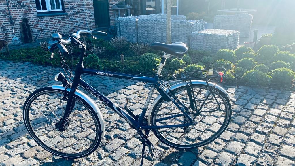 Minerva silver spirit Herenfiets (alu), Fietsen en Brommers, 28 inch, Gebruikt, Meer dan 20 versnellingen, Ophalen
