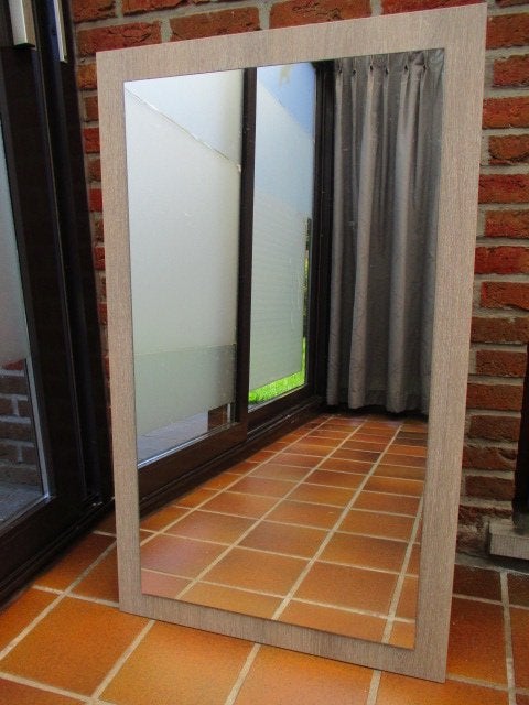 Spiegel  100cmx60cm, Ophalen, 100 tot 150 cm, Zo goed als nieuw, Rechthoekig