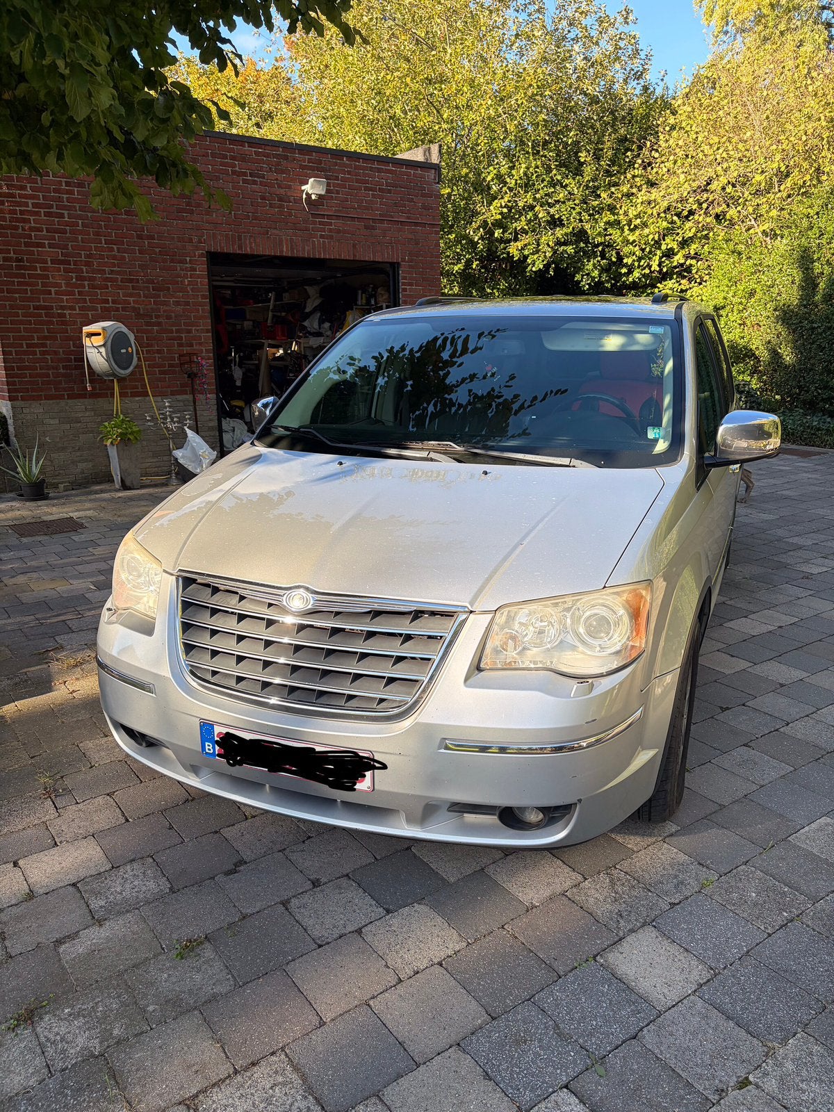 Chrysler GrandVoyager 2.8 CRD van 2009. lichte vracht, Autos, Argent ou Gris, Achat, Carnet d'entretien, Diesel