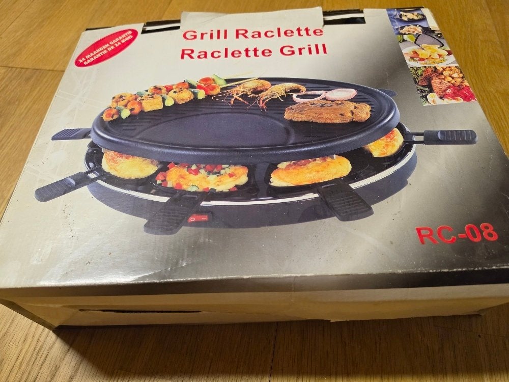 Raclette grill toestel, Elektronische apparatuur, Ophalen, Gebruikt, 4 t/m 7 personen