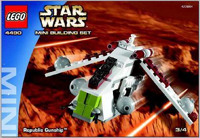 Lego Star Wars 4490 : Republic Gunship, Gebruikt, Star Wars, Lego, Compleet