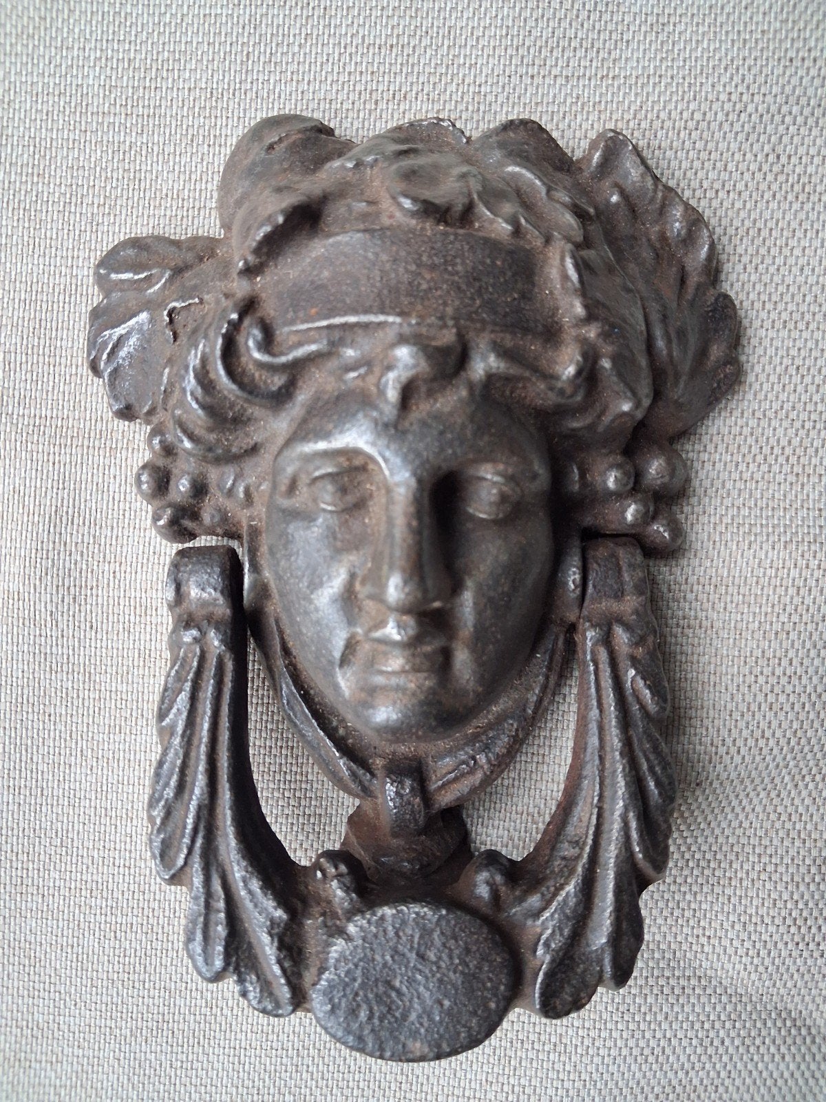 Rare heurtoir de porte en fer forgé, Enlèvement ou Envoi