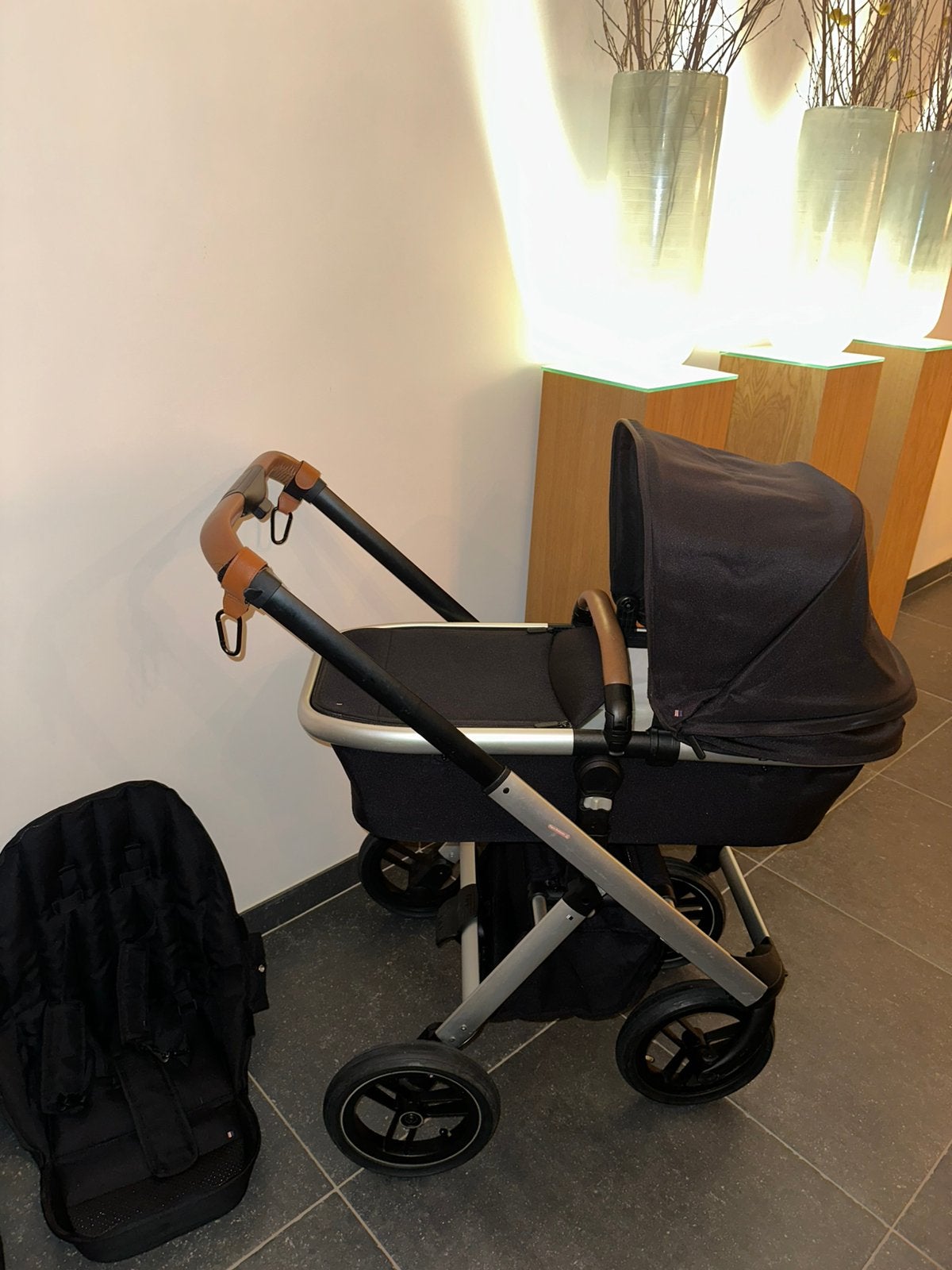 Dubatti One Black kinderwagen – complete set, Kinderen en Baby's, Ophalen, Zo goed als nieuw, Kinderwagen
