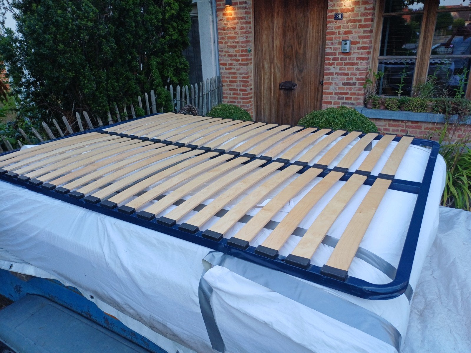 lattenbodem  van logeerbed 140x 200, Huis en Inrichting, Slaapkamer | Matrassen en Bedbodems, Ophalen, Matras
