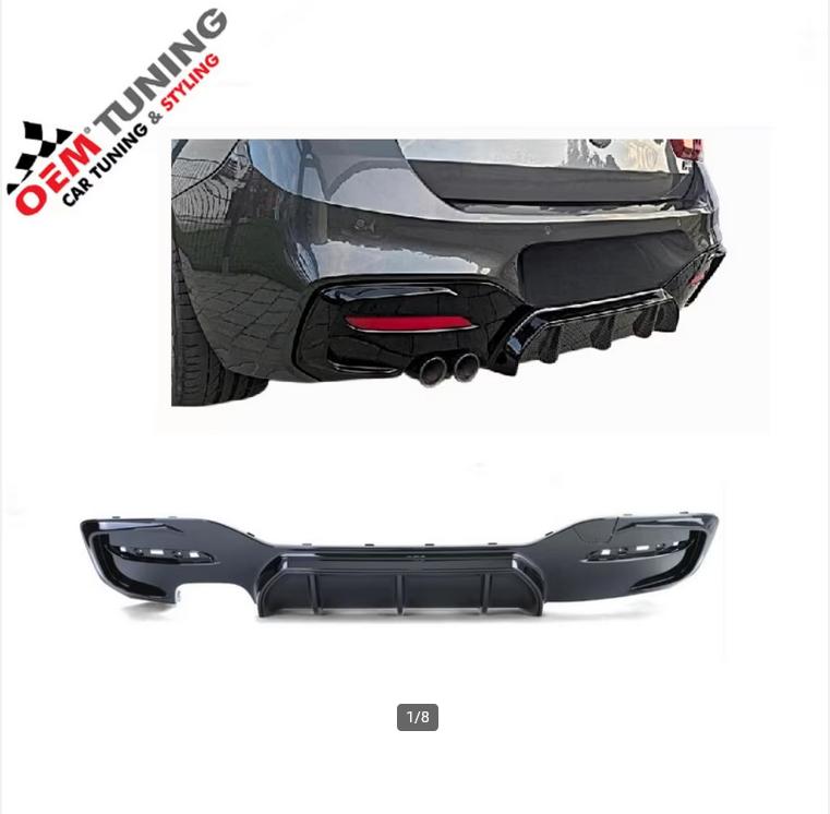 Diffuser voor F20 F21 M-Performance | 1 Serie | 15-19 |, Auto-onderdelen, Nieuw, Ophalen of Verzenden, Achter, Bumper