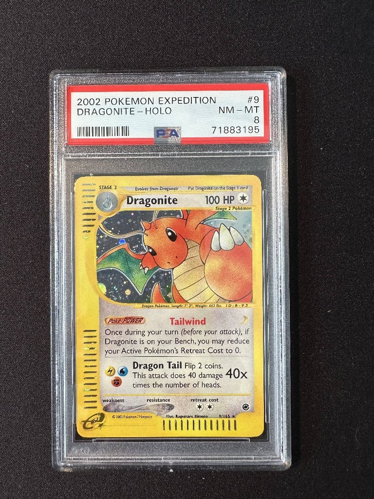 Pass d'expédition Dragonite Holo 8, Enlèvement ou Envoi, Comme neuf, Cartes en vrac