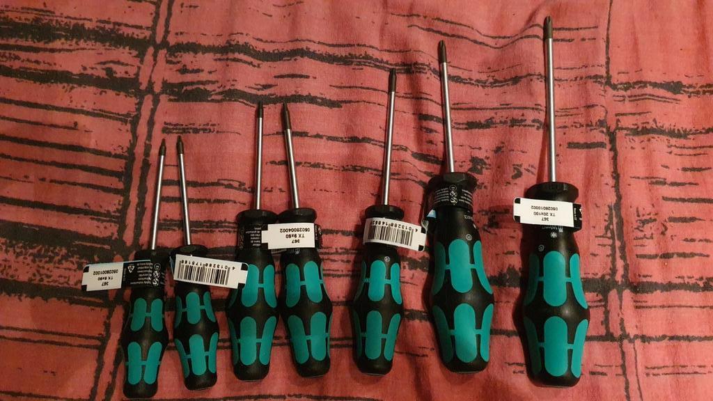 Jeu de 7 tournevis torx de marque wera, Doe-het-zelf en Bouw, Gereedschap | Handgereedschap, Ophalen of Verzenden