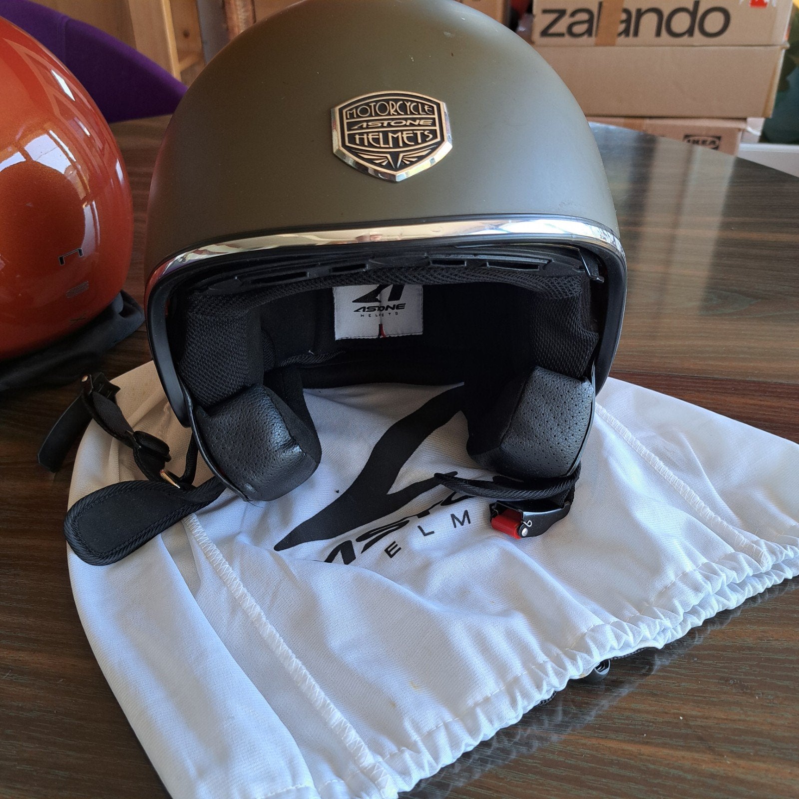 Casque moto/Scooter XS (54), Vélos & Vélomoteurs, Enlèvement