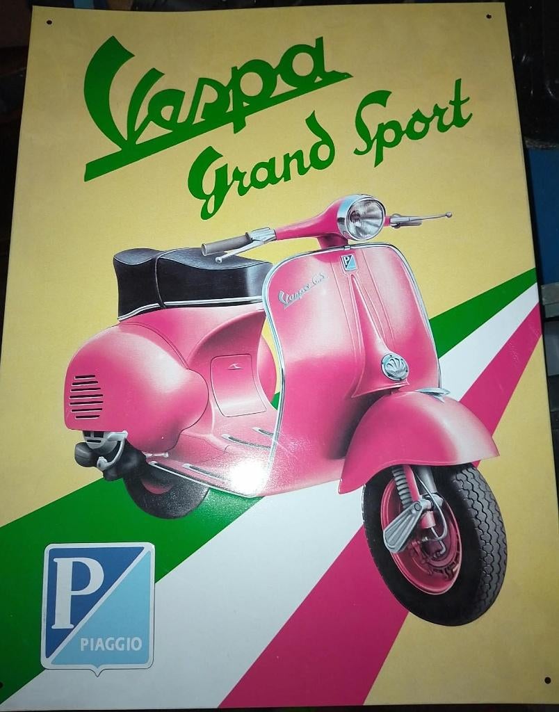 vespa ijzeren wandbord, Antiek en Kunst, Verzenden