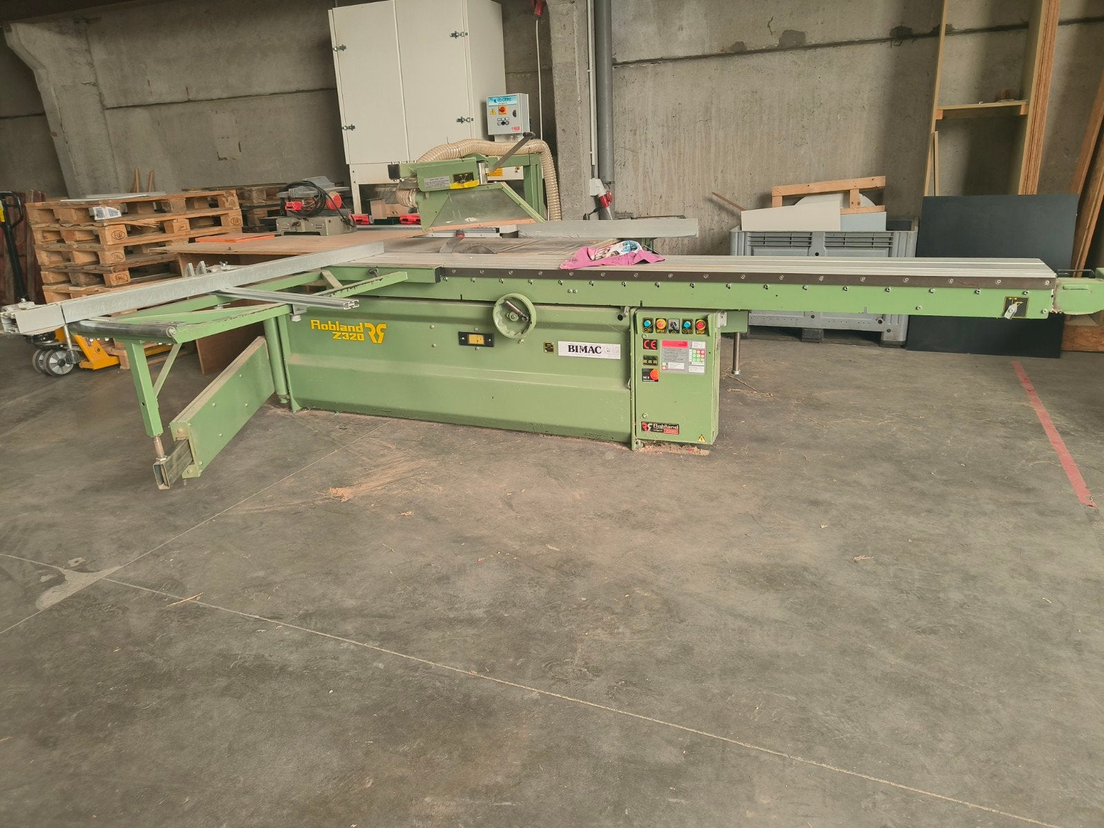 paneel zaag robland Z 320, Ophalen