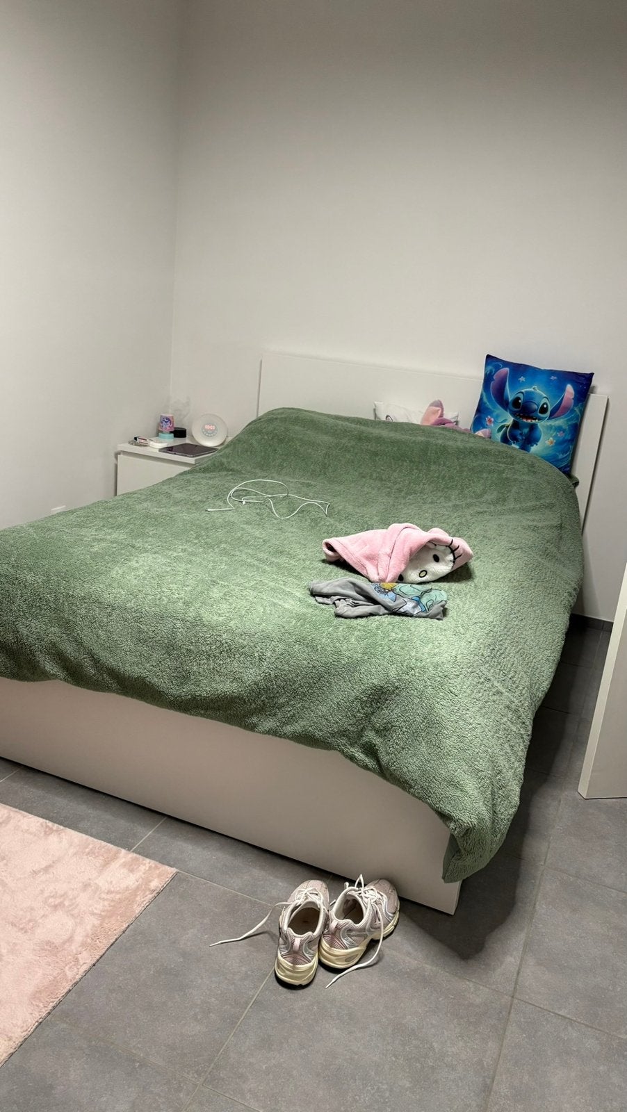 2 persoonsbed wit, Ophalen, Overige materialen, MALM IKEA, Gebruikt