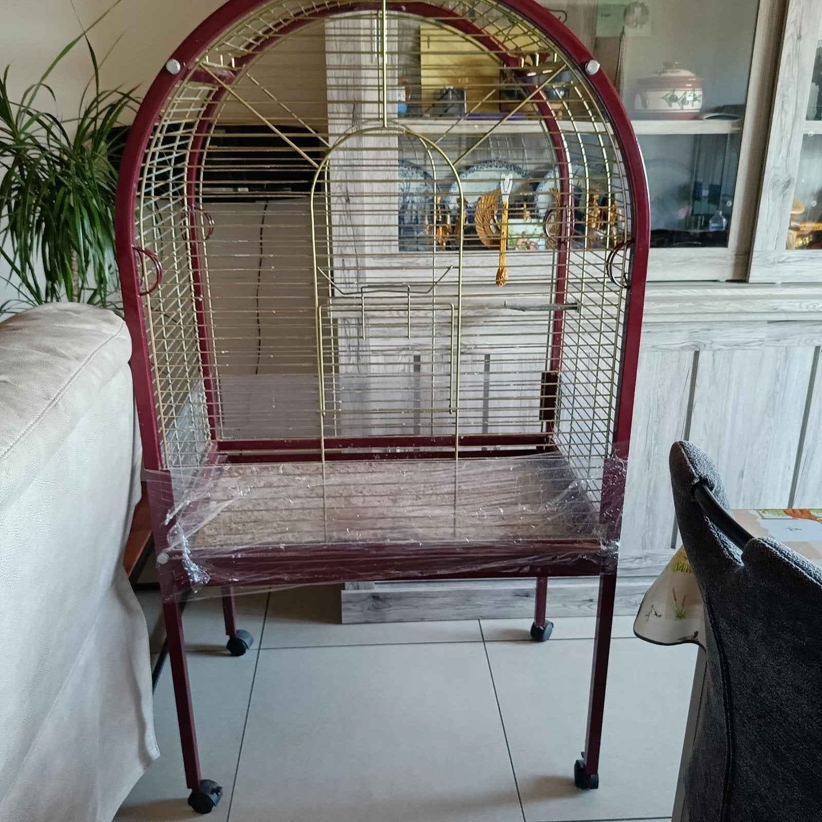 vogelkooi/papegaai kooi, Dieren en Toebehoren, Ophalen, Gebruikt, Metaal, Vogelkooi