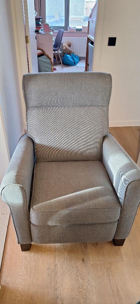 Relax fauteuil (grijs) ikea, Ophalen, 75 tot 100 cm, Zo goed als nieuw, Stof