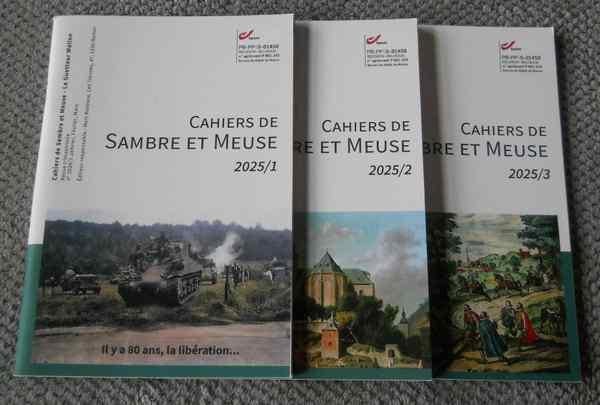 Lot de 3 Numéros des Cahiers de Sambre et Meuse (année 2025), Enlèvement ou Envoi, Utilisé