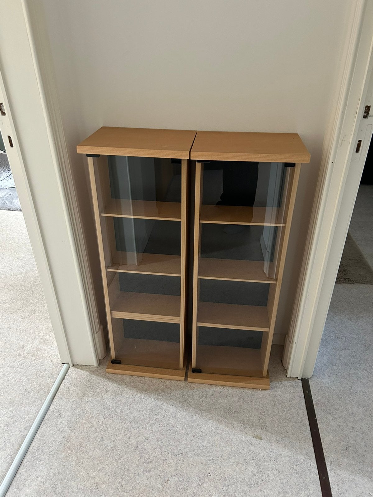 Vitrine / Etagere rangement dvd (lot fe 2), Enlèvement, Comme neuf, DVD