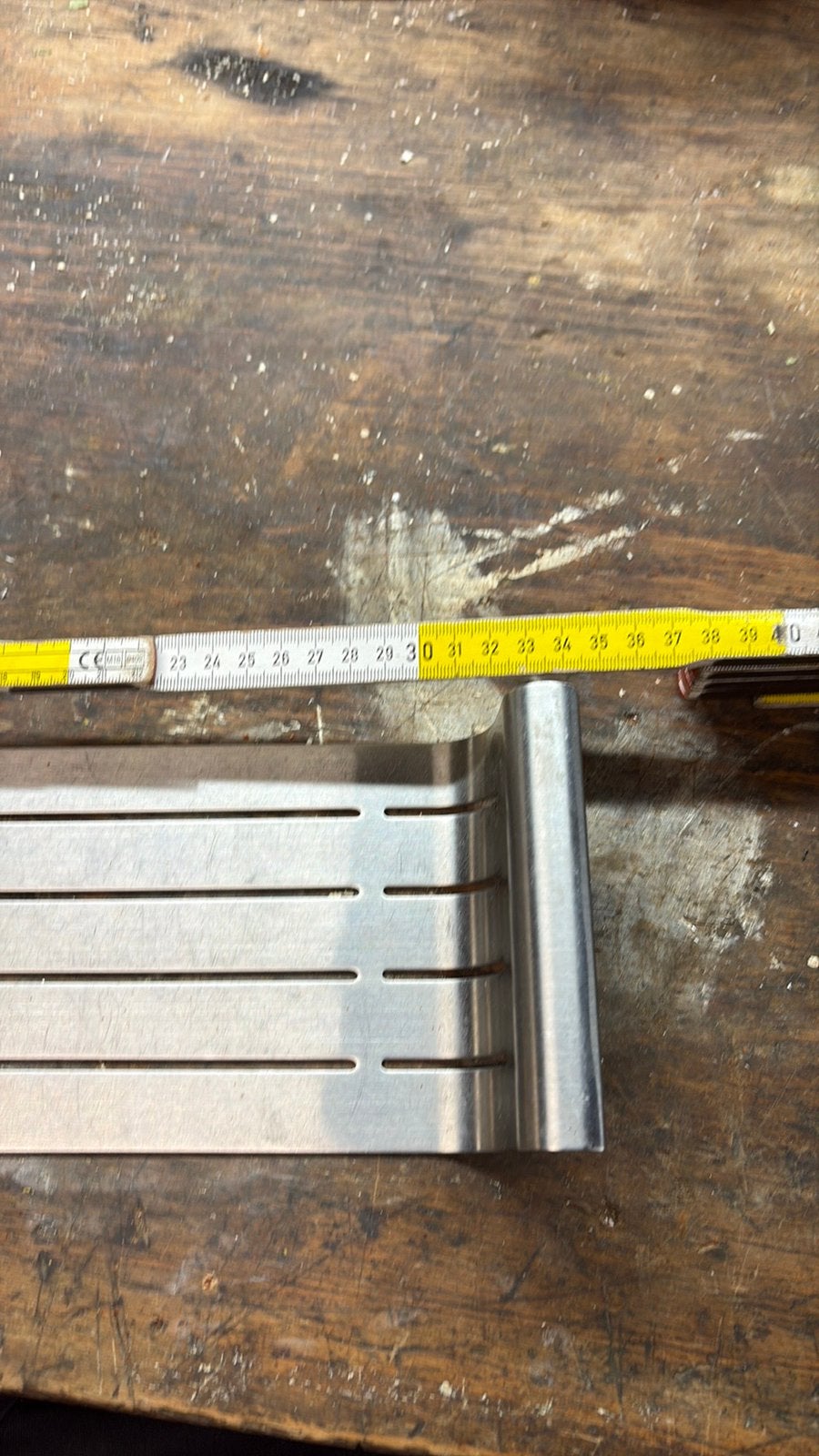Rvs Inox rek 34 x 11.5, Huis en Inrichting, Ophalen, Minder dan 50 cm, Gebruikt, Overige typen