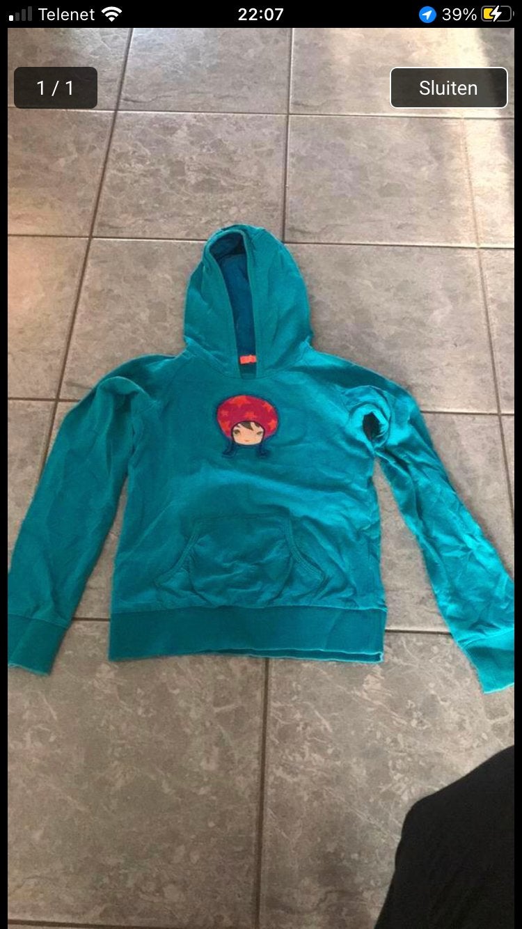 Trui sweater met kap maat 152 Fred & Ginger, Enlèvement ou Envoi, Comme neuf