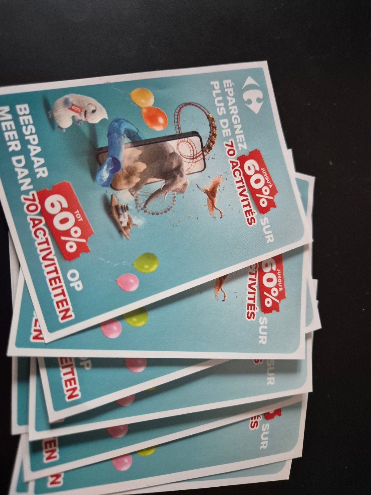 Activiteiten met korting, Ophalen
