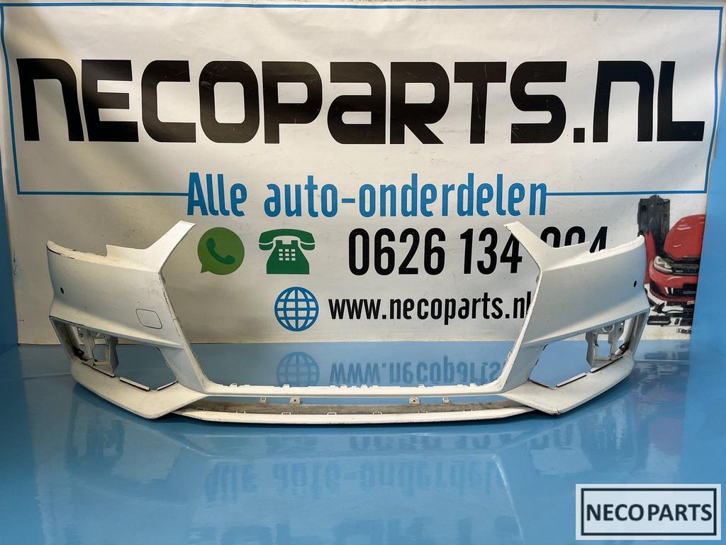 AUDI A4 B9 8W VOORBUMPER BUMPER ORIGINEEL, Auto-onderdelen, Ophalen of Verzenden, Gebruikt, Audi, Spatbord