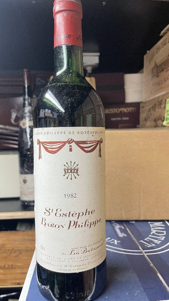 SAINT ESTEPHE 1982 BARON PHILIPPE DE ROTHSCHILD, Collections, Vins, Enlèvement ou Envoi