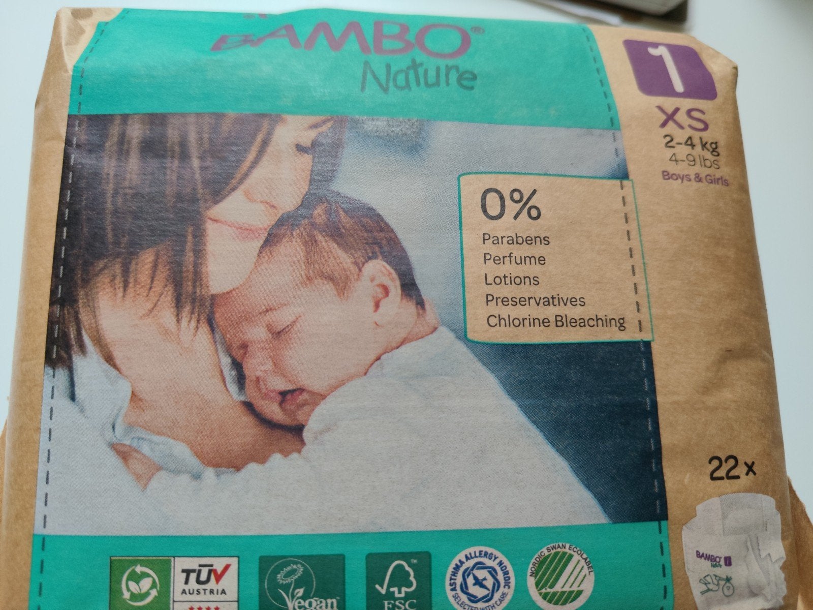 luiers maatje 1 (2-4 kg), Ophalen, Nieuw, Overige merken