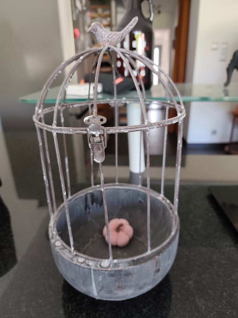 Cache-pot – cage d’oiseaux     ., 40 à 70 cm, 25 à 40 cm, Rond, Comme neuf