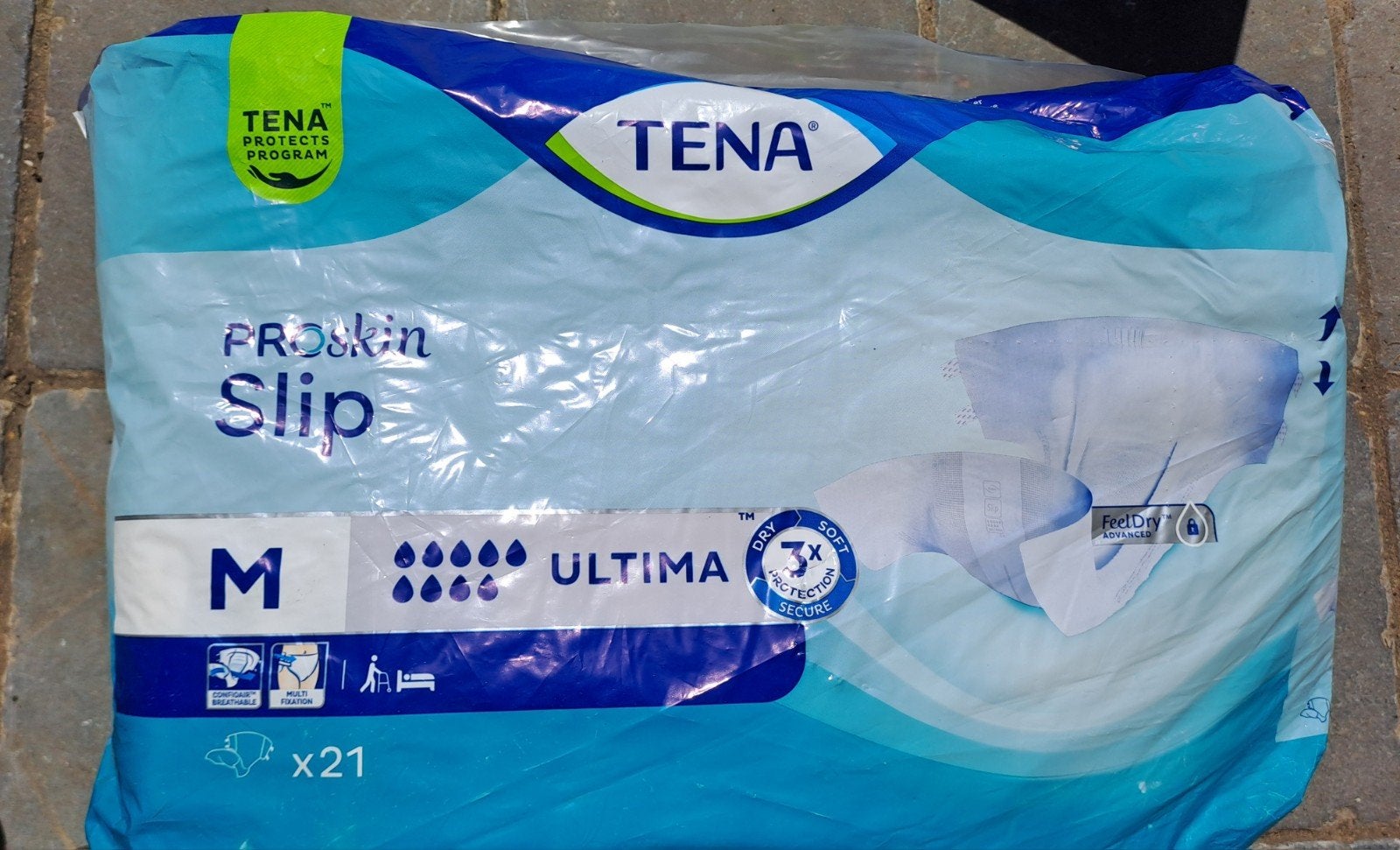 Tena pampers maat M, Ophalen
