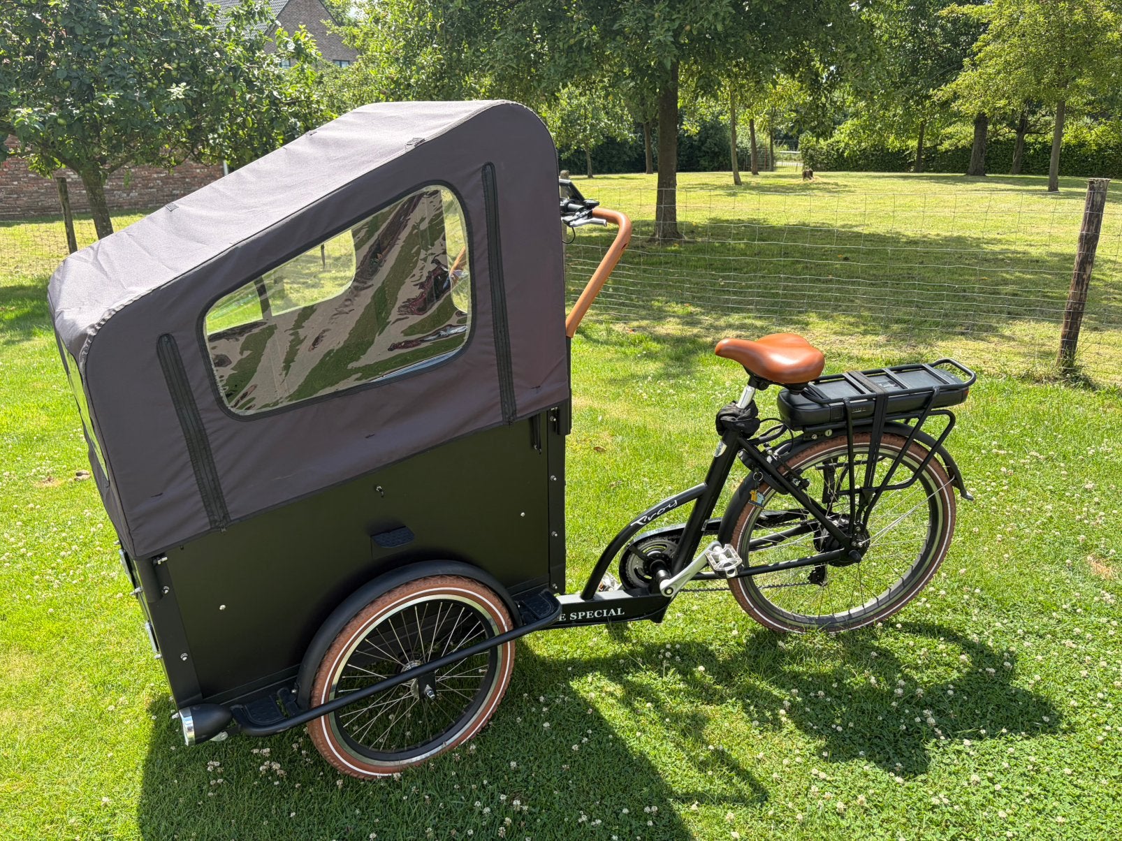 Elektrische Troy vogue bakfiets, Autres marques, Électrique, Comme neuf, Enlèvement