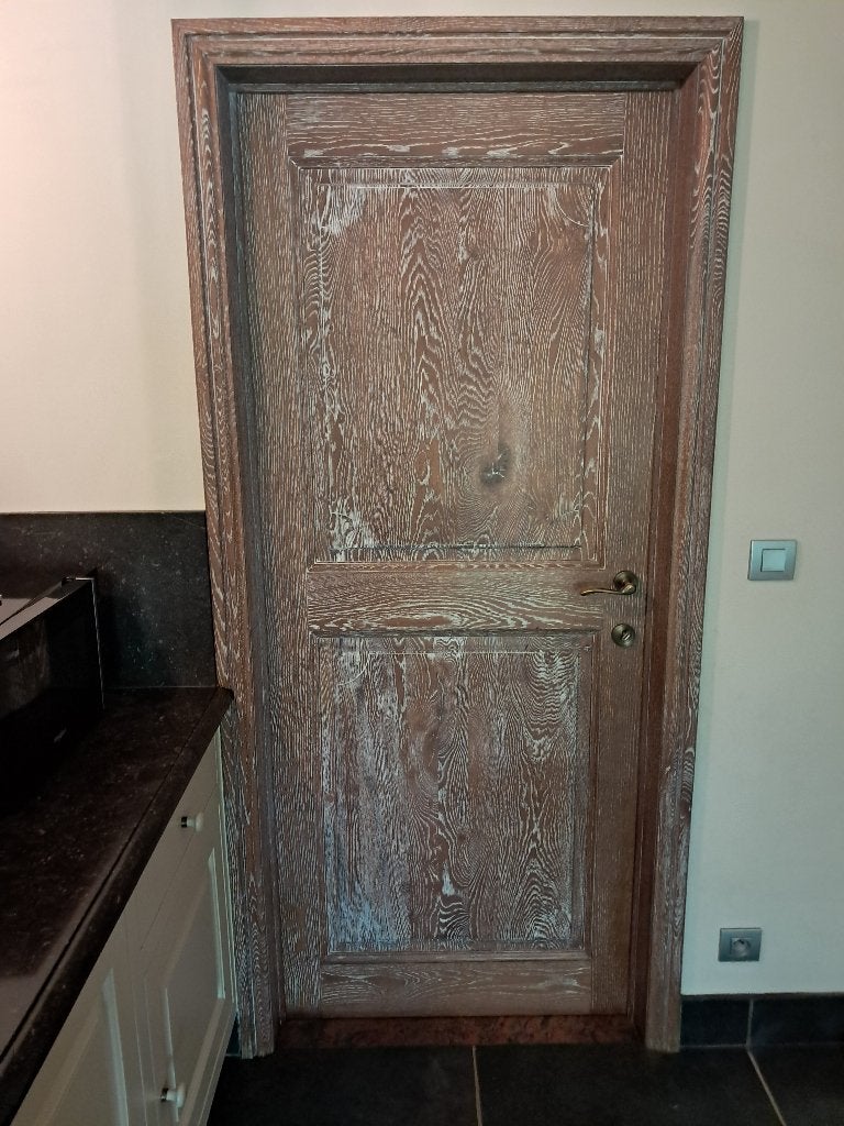 Porte en chêne massif, Bricolage & Construction, Porte intérieure, Enlèvement, Bois, 200 à 215 cm