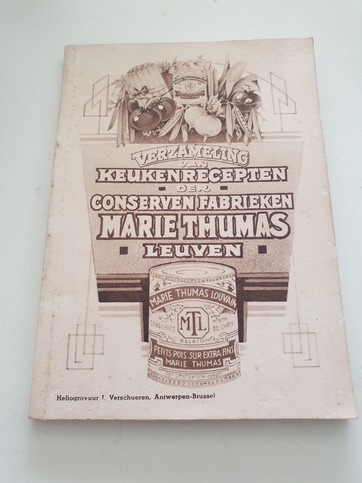 KEUKENRECEPTEN der CONSERVEN FABRIEKEN MARIE THUMAS +/- 1930, Boeken, Ophalen of Verzenden, Zo goed als nieuw