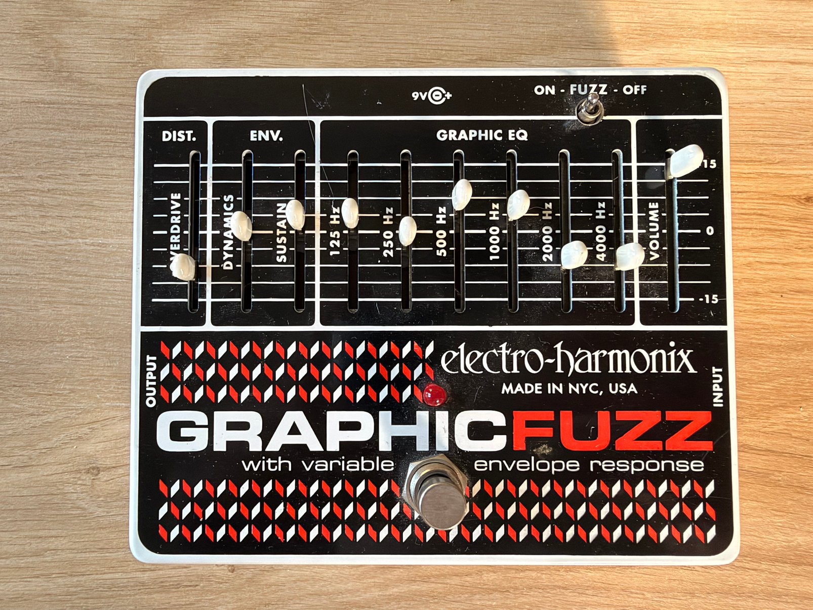 Electro Harmonix Graphic Fuzz, Ophalen of Verzenden, Zo goed als nieuw, Distortion, Overdrive of Fuzz
