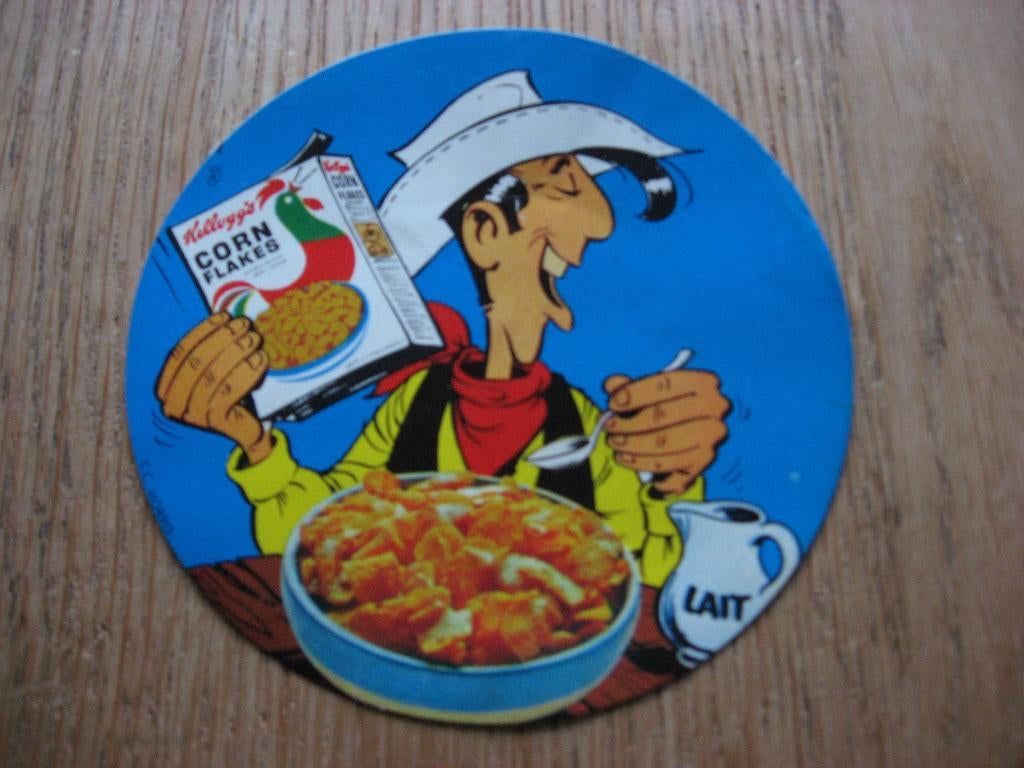 Autocollant vintage Lucky Luke, personnage de dessin animé, Enlèvement ou Envoi, Autres personnages, Neuf, Image, Affiche ou Autocollant