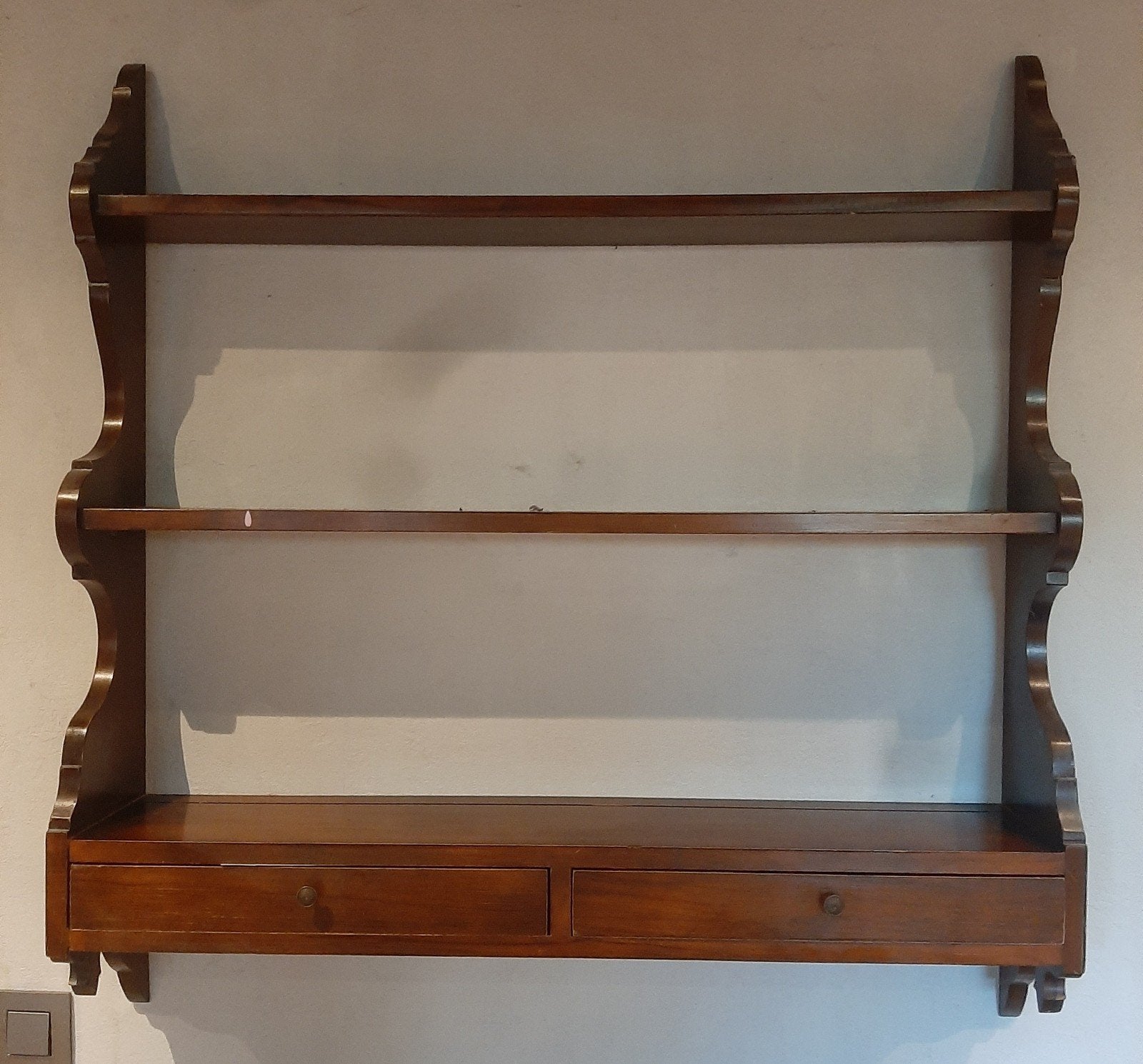 wandplanken met lades, Ophalen, Gebruikt