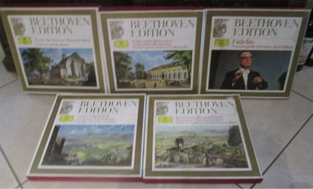 5 Boxsets met klassieke muziek van Beethoven - 39 LPs, Cd's en Dvd's, Ophalen of Verzenden, Zo goed als nieuw, LP, Beethoven
