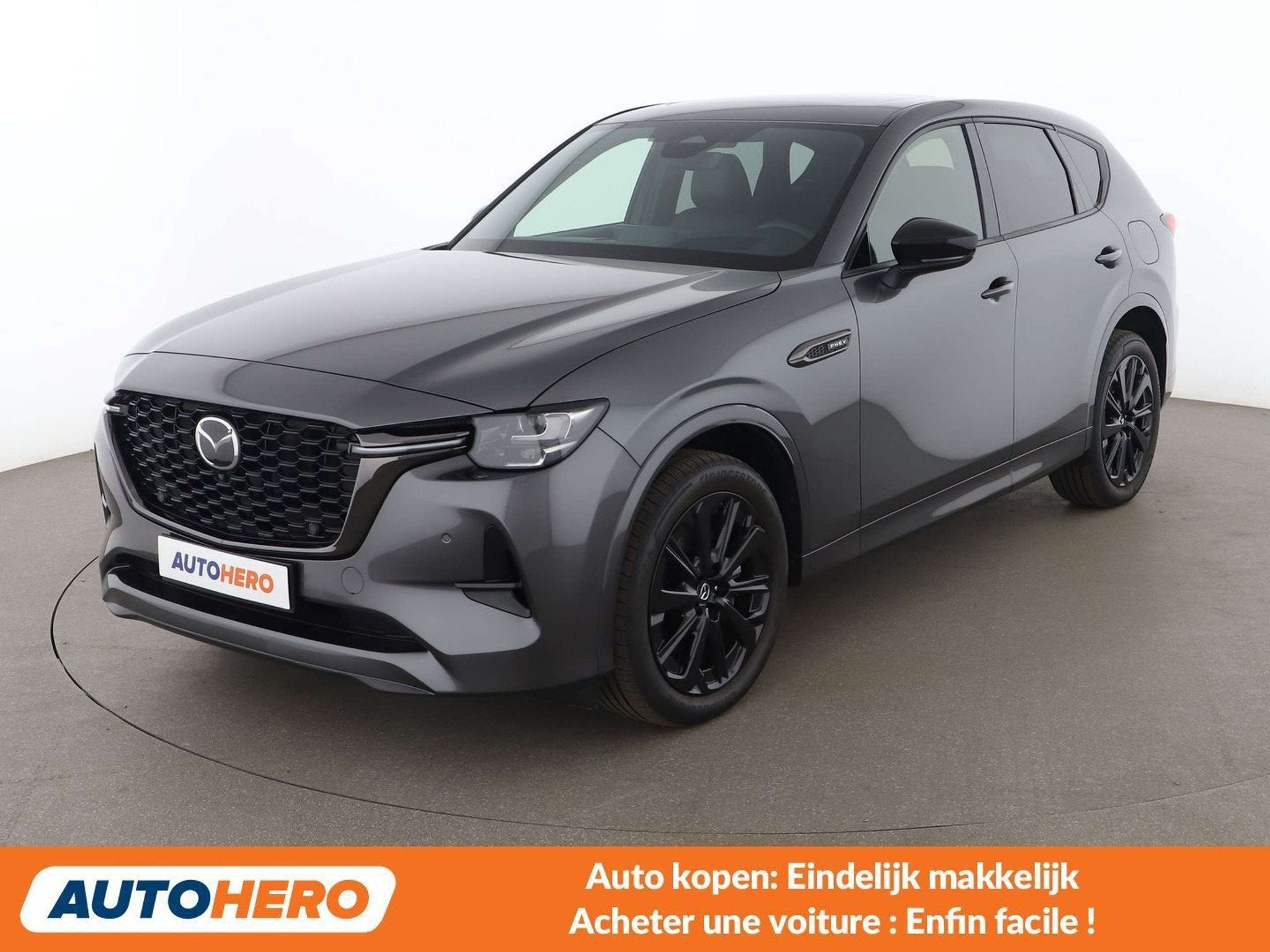 Mazda CX-60 2.5 e-Skyactiv Plug-in Hybrid Homura Plus AWD, Auto's, Automaat, 241 kW, Adaptive Cruise Control, Zwart