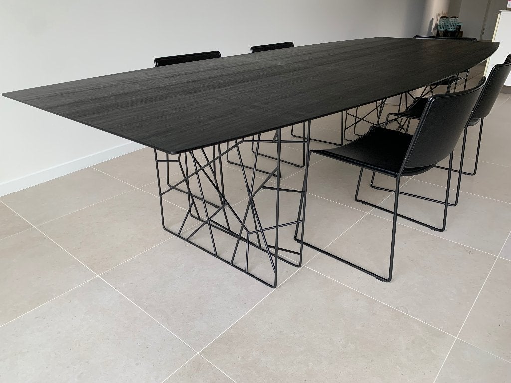 Design (eet)tafel PORRO Synapsis – 300  120/90 cm, Ophalen, Italiaans tijdloos topdesign, 100 tot 150 cm, Vijf personen of meer