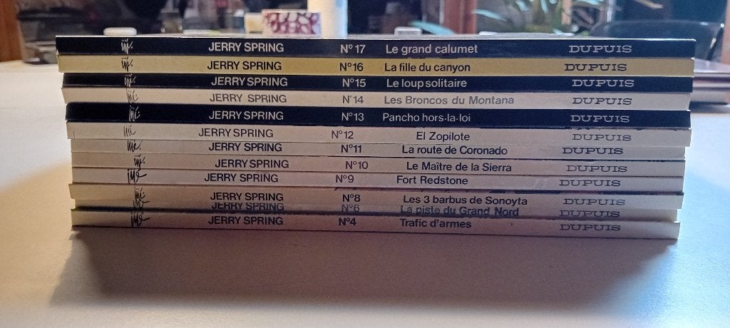 Jerry Spring – Lot de 12 albums – Jijé – Dupuis, Livres, Plusieurs BD, Enlèvement ou Envoi, Utilisé, Jijé