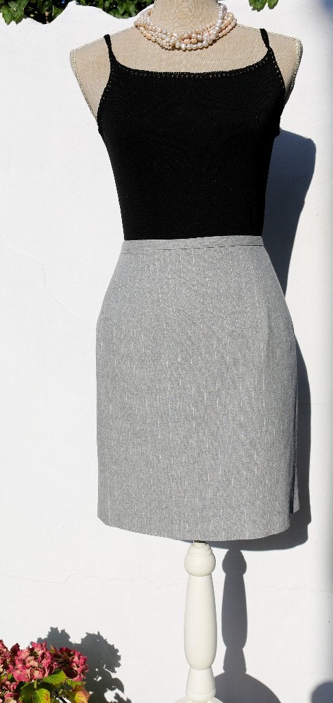 Jupe grise La City XS, Gris, Enlèvement ou Envoi, Comme neuf, Taille 34 (XS) ou plus petite