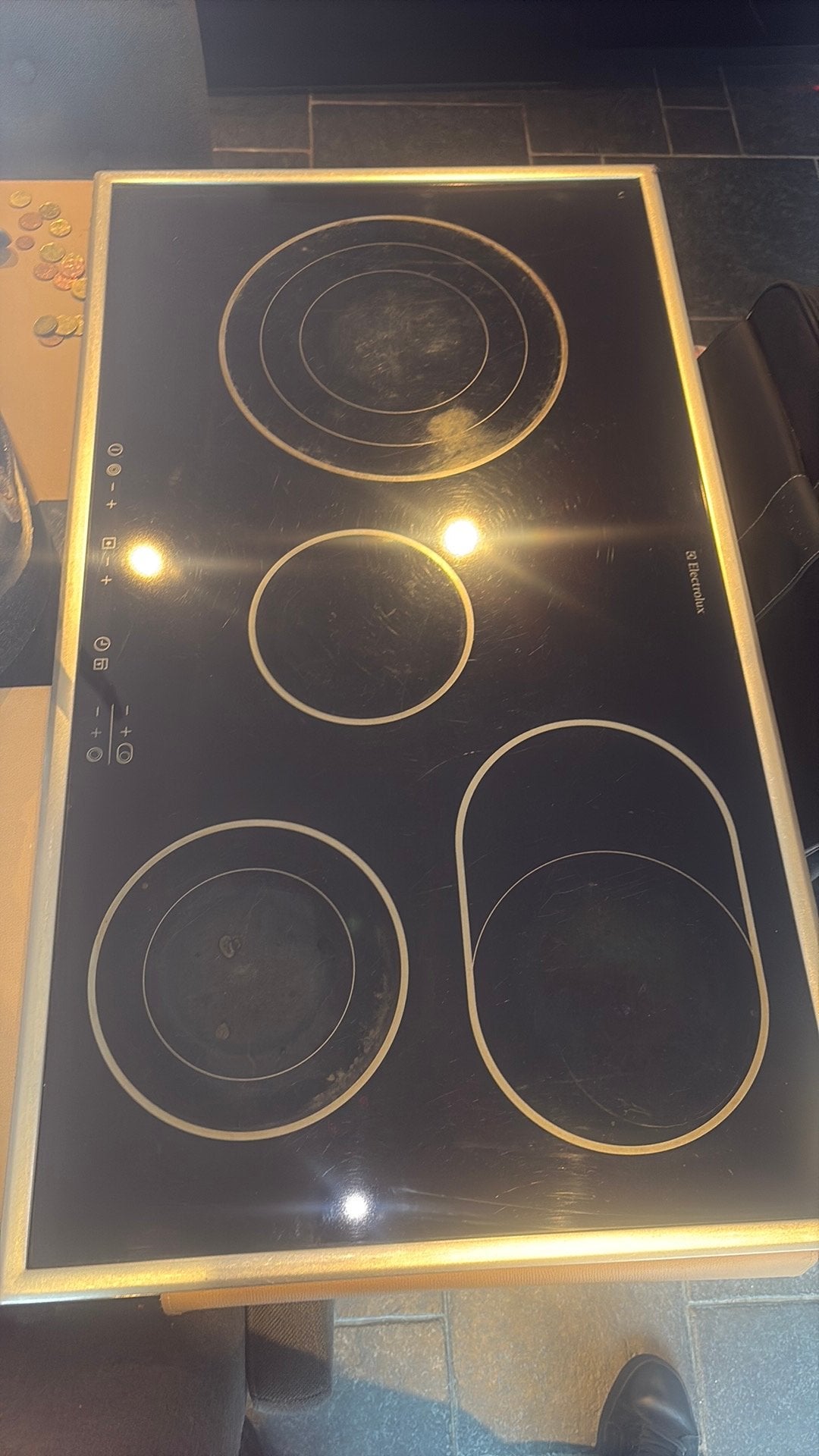 Electrolux EHS 60200X elektrisch fornuis — 90 cm, Elektronische apparatuur, Kookplaten, Ophalen, Gebruikt, 4 kookzones, Inbouw