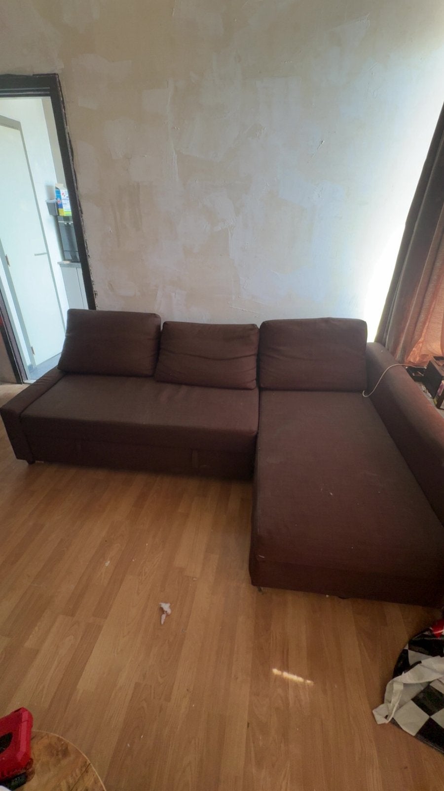 Zetel+opberplek+slaapbank, Huis en Inrichting, Zetels | Complete zithoeken, Ophalen, Gebruikt, Kunststof