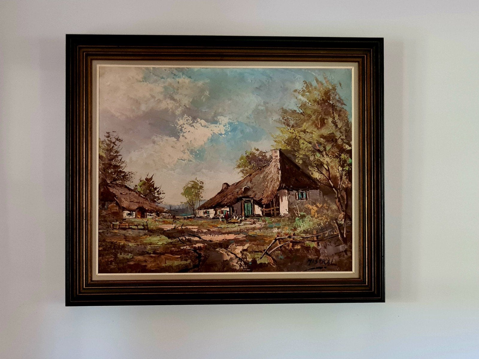 peinture à l'huile, Antiquités & Art, Enlèvement ou Envoi, Peinture à l'huile, Paysage, Toile