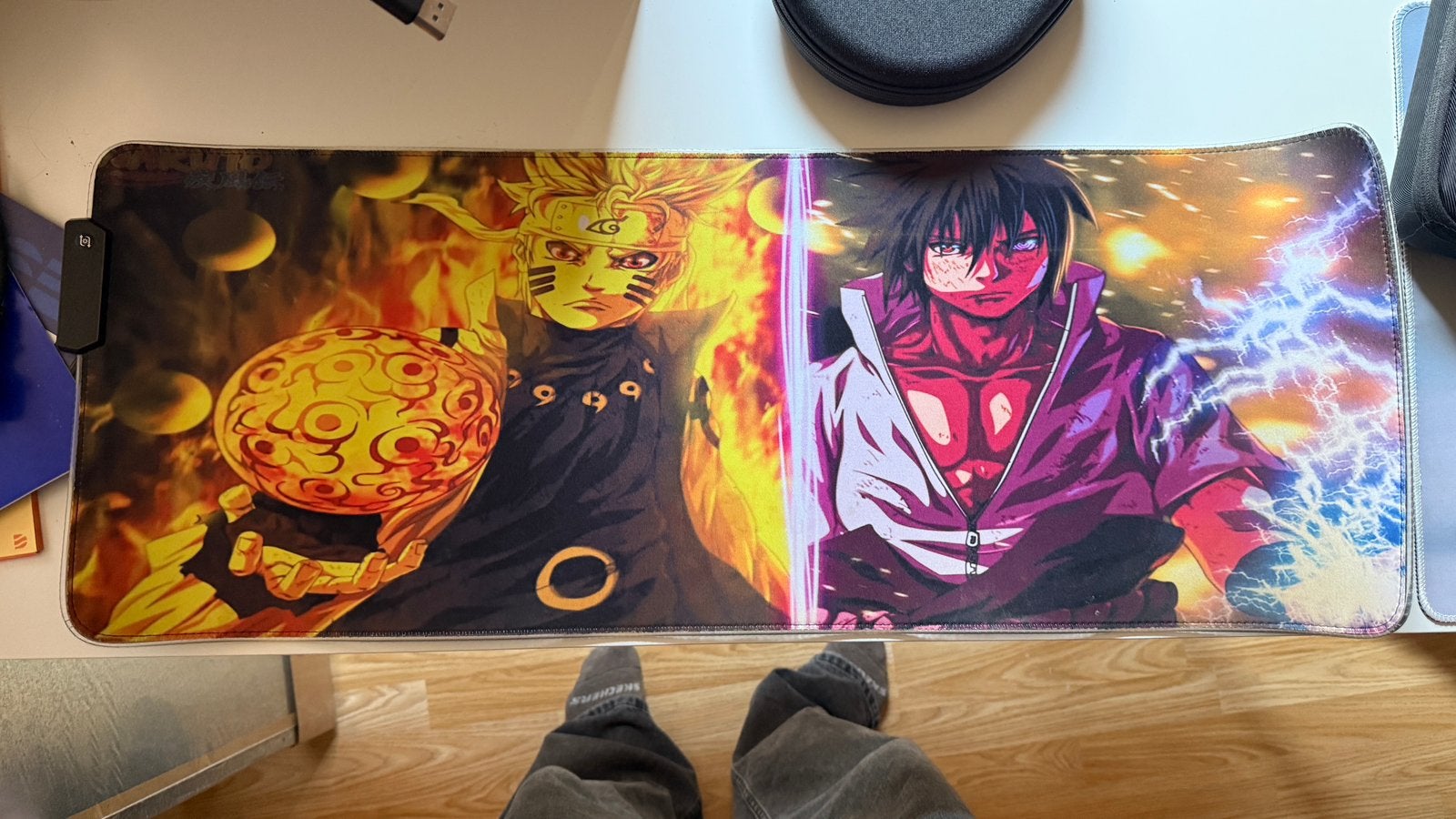 Naruto x Sasuke muismat mer rgb, Computers en Software, Ophalen, Zo goed als nieuw